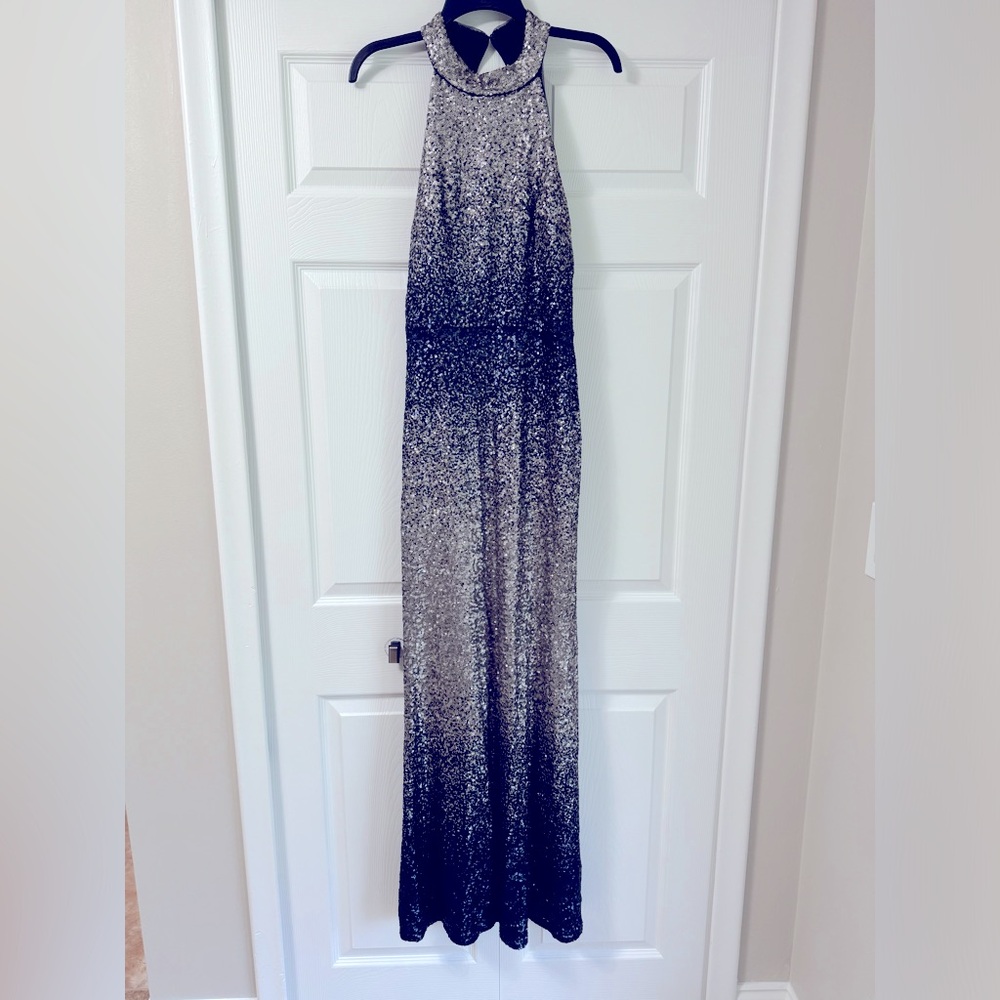 Silver long dress